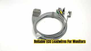 GE Ref:412681-003 Gruppo di fili di conduzione ECG multi-link,5 -Lead,Grabber,IEC 74 CM /29 IN
