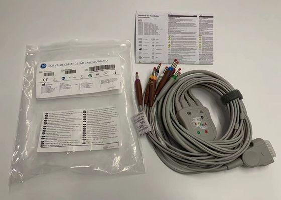 Cable di ECG a piombo grigio 10 con connettore di banane standard statunitense a 15 pin 4.0