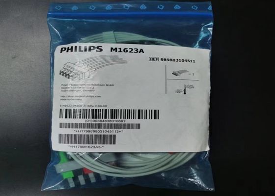 PHILIP M1623A Consumabili per dispositivi medici, 5 Cavo ECG a piombo 989803104511