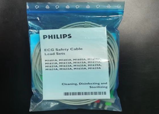 PHILIP M1623A Consumabili per dispositivi medici, 5 Cavo ECG a piombo 989803104511