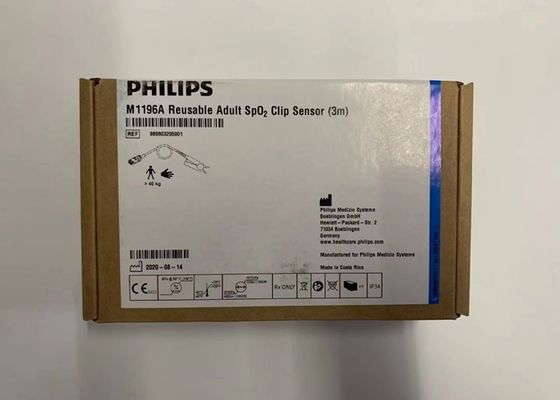 Philip M1196A Sensore per adulti Spo2 Riutilizzabile 3m D Testa 8 pin Colore bianco