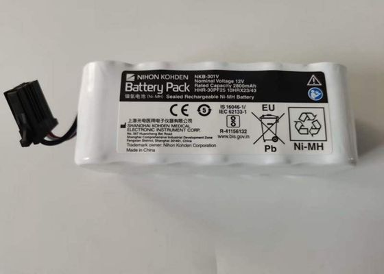 2800mAh batteria ricaricabile Ni Mh, 12v Nkb 301v Nihon Kohden