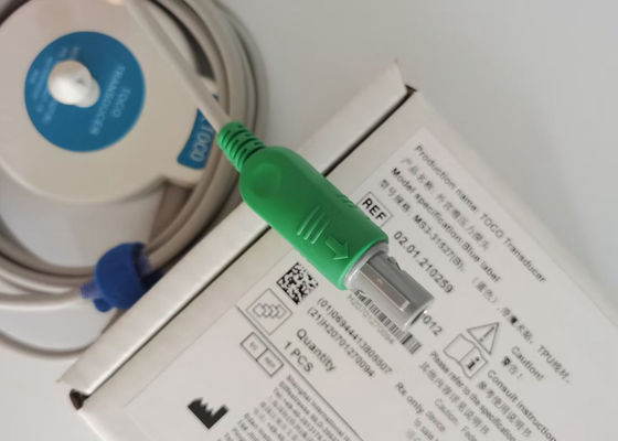 MS3-31527 Toco Transducer Probe 6 Aglio Single Slot Blu Ribbon Velcro 2.5m Lunghezza
