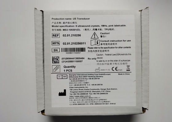 EDAN F6 Monitor fetale Trasduttore MS3-109301 Doppio slot 4 pin impermeabile IPX8