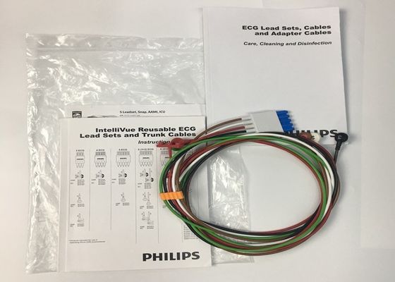 Phlip M1644A Intellivue ECG Cable 5 Lead Riutilizzabile 989803144991