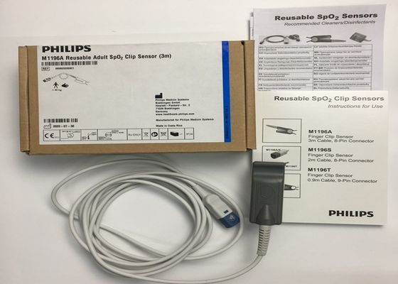 Flip M1196A parti di ricambio per ECG, sensore per la pinza del dito 3M con connettore PIN 8