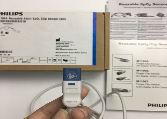 Flip M1196A parti di ricambio per ECG, sensore per la pinza del dito 3M con connettore PIN 8