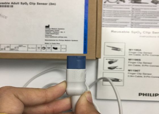 Flip M1196A parti di ricambio per ECG, sensore per la pinza del dito 3M con connettore PIN 8