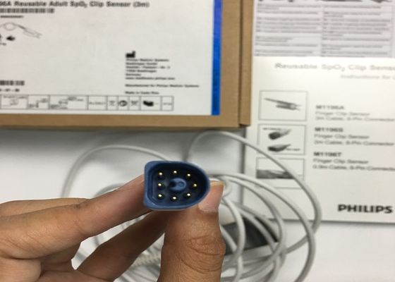 Flip M1196A parti di ricambio per ECG, sensore per la pinza del dito 3M con connettore PIN 8