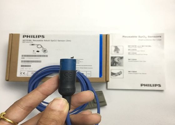 Phlip M1191BL Ricambi per attrezzature mediche, Sensore SpO2 per adulti 3M D 8 pin