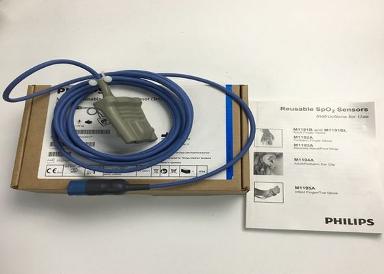 Phlip M1191BL Ricambi per attrezzature mediche, Sensore SpO2 per adulti 3M D 8 pin