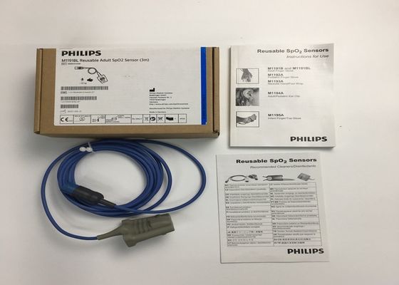 Phlip M1191BL Ricambi per attrezzature mediche, Sensore SpO2 per adulti 3M D 8 pin