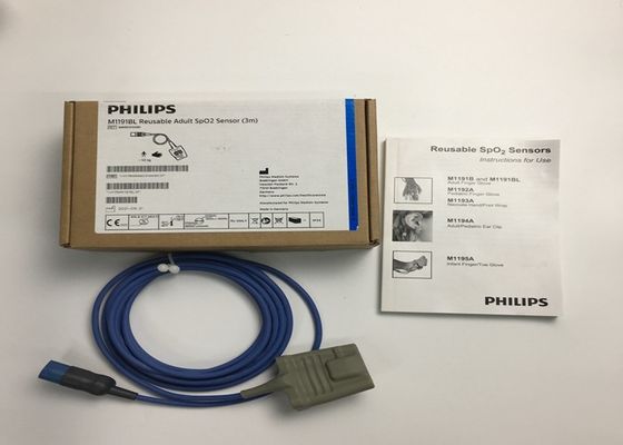 Phlip M1191BL Ricambi per attrezzature mediche, Sensore SpO2 per adulti 3M D 8 pin