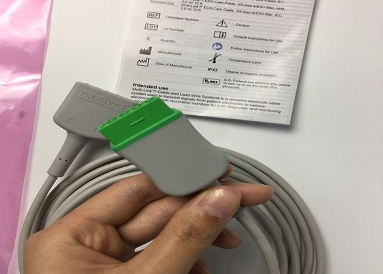 GE Adulti Multi Link ECG Cavo a piombo 3 Piombo 5 Piombo 3.6M 12ft 2017003-001