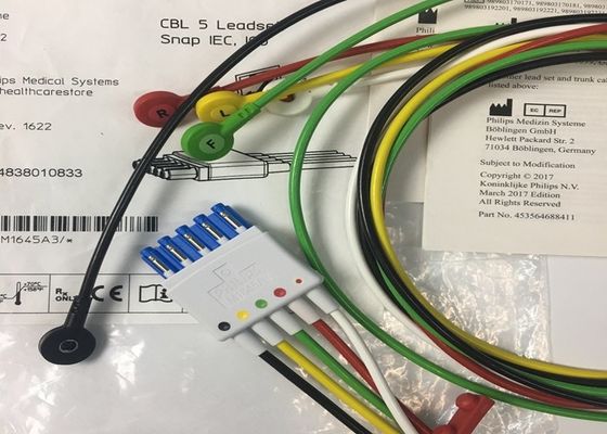 M1645A IntelliVue Ricambi apparecchiature mediche Cavi 5 Leadset
