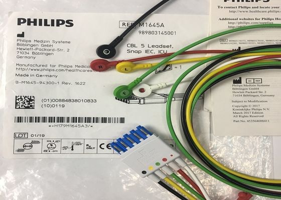 M1645A IntelliVue Ricambi apparecchiature mediche Cavi 5 Leadset