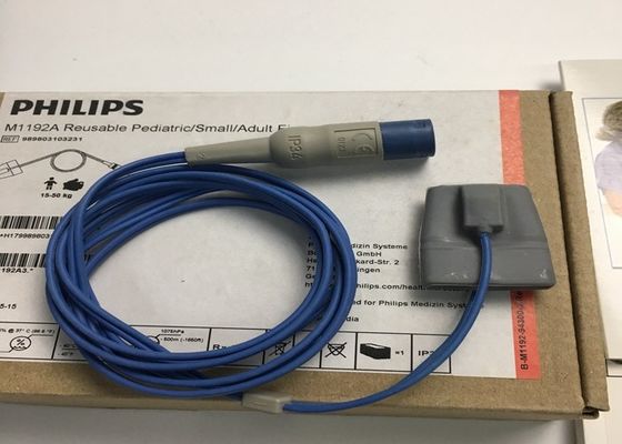 M1192A Sensore SpO2 per piccole dita riutilizzabile per pediatri adulti Forma D 8 pin 1.5M