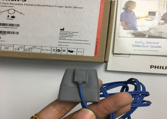 M1192A Sensore SpO2 per piccole dita riutilizzabile per pediatri adulti Forma D 8 pin 1.5M