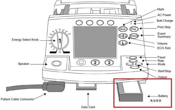 M3516A Batteria per attrezzature mediche Philip HeartStart M4735A Defibrillatore
