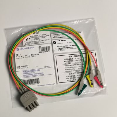 Consumabili per dispositivi medici durevoli NIHON KOHDEN Eletrodo piombo (3) K911 BR-903P