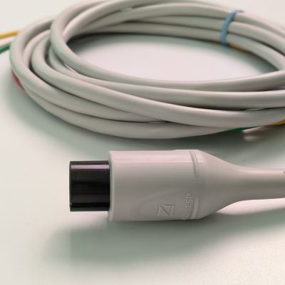 BJ-753P NIHON KOHDEN Conduttività cardiaca filo nero testa rotonda 6 pin tre piombo pulsante europeo standard