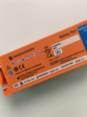 Nihon Kohden AED defibrillatore batteria arancione AED-2100aed-2150aed-215aed-2152 Nkpb-28271k X217A