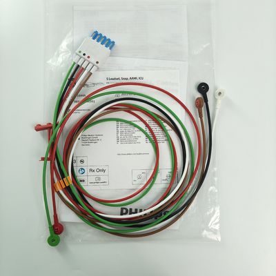 989803144991 Accessori per monitoraggio del paziente PHILIP CBL 5 Leadset Snap AAMI ICU REF M1644A