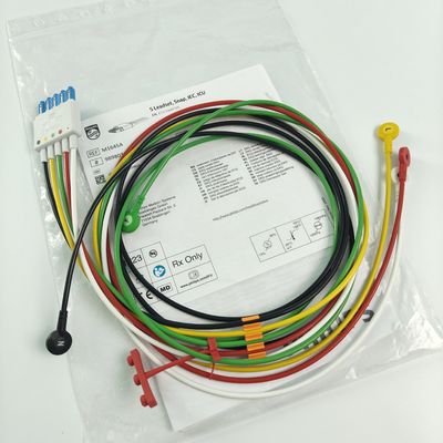 PHILIP Monitor del paziente originale CBL 5 Leadset Snap IEC ICU REF M1645A 989803145001