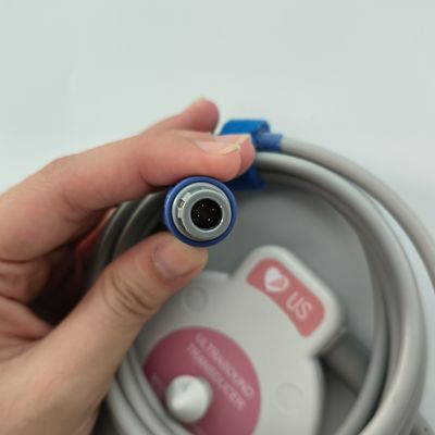 Supervisione pneumatica US Transducer per F2/F3/F6 Frequenza cardiaca fetale US Probe Dual Slot 4 Pin MS3-109301 (D)