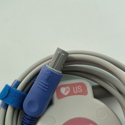 Supervisione pneumatica US Transducer per F2/F3/F6 Frequenza cardiaca fetale US Probe Dual Slot 4 Pin MS3-109301 (D)