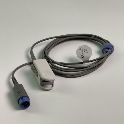 Sette aghi Finger Clip integrato Sonde di ossigeno del sangue Sensore di ossigeno del sangue Adulto 2.5M Riutilizzabile REF SH1