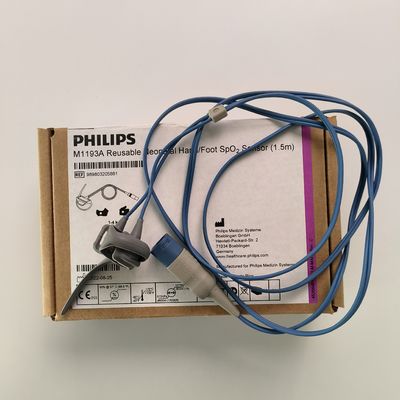 PHILIP Original M1193A Sensore SpO2 per mani/piedi neonatali riutilizzabile (1.5M) REF: 989803103241