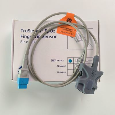 GE Original Datex-Ohmeda TruSignal SpO2 FingerTip Sensor Riutilizzabile REF: TS-SA-D