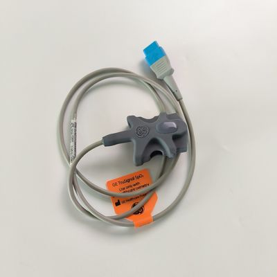 GE Original Datex-Ohmeda TruSignal SpO2 FingerTip Sensor Riutilizzabile REF: TS-SA-D