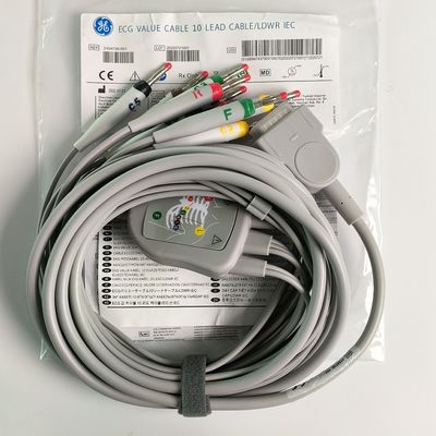 Macchina elettrocardiografica integrata 12 fili a piombo con 15 perni Standard europeo IEC testa di banana 4.0