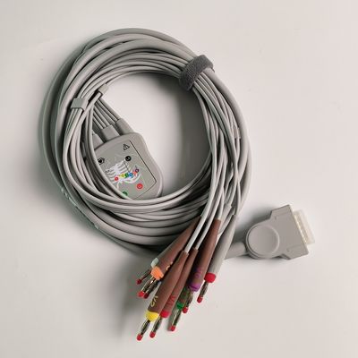 Macchina elettrocardiografica integrata 12 filo di piombo 15 pin testa di banana 4.0 guida toracica 3.2M