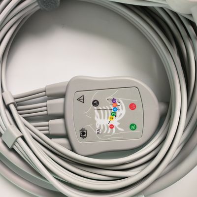 Macchina elettrocardiografica integrata 12 filo di piombo 15 pin testa di banana 4.0 guida toracica 3.2M