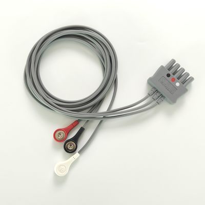 Philip Grey Original 3-Lead Button Branch 1M US Standard RA Bianco, LL Rosso, LA Nero Giunto medio Fila doppia 989803160671