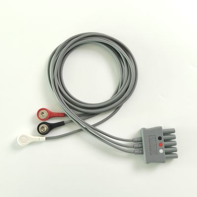 Philip Grey Original 3-Lead Button Branch 1M US Standard RA Bianco, LL Rosso, LA Nero Giunto medio Fila doppia 989803160671