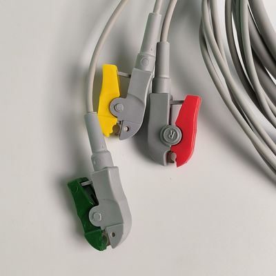 PHILIP Original 3 Lead IEC Leadset. rosso, verde, giallo, 2,6 M Machine End Round 12 Aghi PN:989803143171