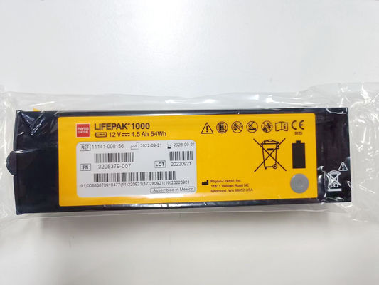 REF:1141-000156 Batterie per apparecchiature mediche Medtronic LIFEPAK 1000 Defibrillatore Batteria 12V 4.5Ah 54Wh
