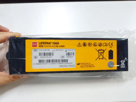 REF:1141-000156 Batterie per apparecchiature mediche Medtronic LIFEPAK 1000 Defibrillatore Batteria 12V 4.5Ah 54Wh