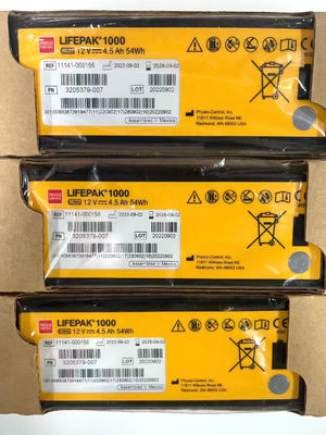 REF:1141-000156 Batterie per apparecchiature mediche Medtronic LIFEPAK 1000 Defibrillatore Batteria 12V 4.5Ah 54Wh