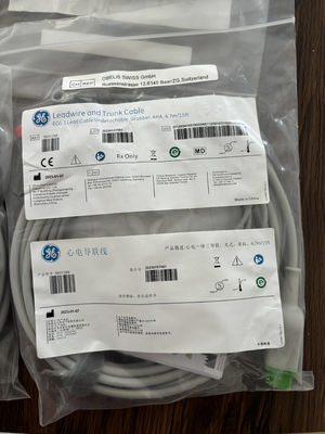 GE Leadwire And Trunk Cable REF: 5831398 ECG 3 CABLE di Lead UNDETACHABLE GRABBER AHA 4.7M 15FT