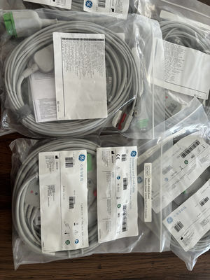 GE Leadwire And Trunk Cable REF: 5831398 ECG 3 CABLE di Lead UNDETACHABLE GRABBER AHA 4.7M 15FT