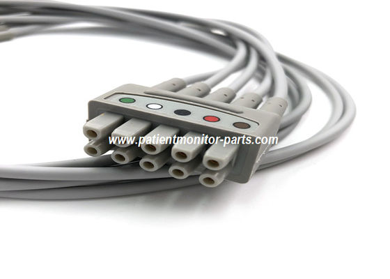 Settile di gruppo di fili a piombo per ECG multi-link, 5 Lead Grabber AHA 74CM / 29IN PN 412681-001