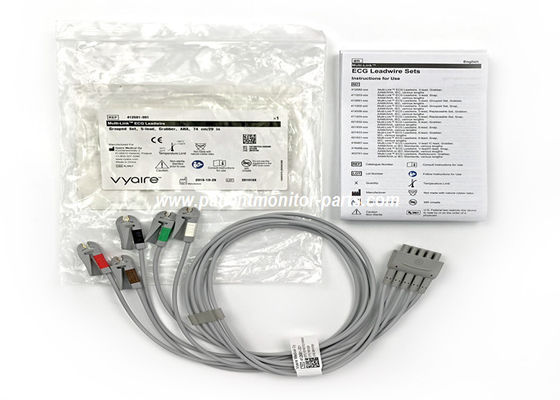 Settile di gruppo di fili a piombo per ECG multi-link, 5 Lead Grabber AHA 74CM / 29IN PN 412681-001