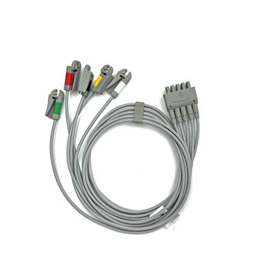 GE Ref:412681-003 Gruppo di fili di conduzione ECG multi-link,5 -Lead,Grabber,IEC 74 CM /29 IN