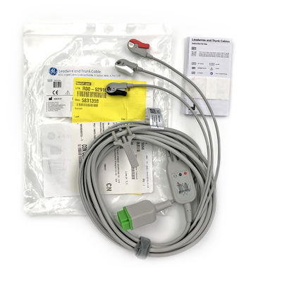 5831398 Cavo a piombo e cavo a tronco ECG 3 Cavo a piombo non staccabile, Grabber, AHA,4.7M/15 FT