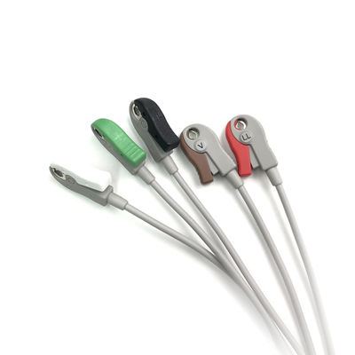 5831400 Cavo a piombo e cavo a tronco ECG 5 Cavo a piombo non staccabile, Grabber, AHA,4.7M/15 FT